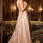 Bodice V-Neckline A-Line Gown By Ladivine CC474 - Women Evening Formal Gown - Special Occasion/Curves