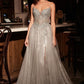 Strapless Layered Tulle A-Line Gown By Ladivine CC487 - Women Evening Formal Gown - Special Occasion