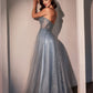 Strapless Layered Tulle A-Line Gown By Ladivine CC487 - Women Evening Formal Gown - Special Occasion