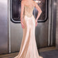 Beaded Strapless Neckline Gown By Ladivine CC490 - Women Evening Formal Gown - Special Occasion