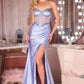 Beaded Strapless Neckline Gown By Ladivine CC490 - Women Evening Formal Gown - Special Occasion