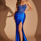 Embroidery Strapless Sweetheart Gown By Ladivine CC491 - Women Evening Formal Gown - Special Occasion