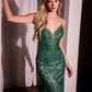 Strapless Embellished Mermaid Gown by Cinderella Divine CC6018 - Special Occasion