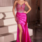 Embellished Sweetheart Neckline Leg Slit Gown by Cinderella Divine CC8868 - Special Occasion