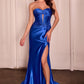 Strapless Sweetheart Keyhole Neckline Gown by Cinderella Divine CD0103 - Special Occasion/Curves