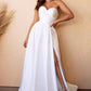 Satin Strapless A-Line Bridal Gown by Cinderella Divine CD0166W