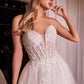 Strapless A-Line Bridal Gown by Cinderella Divine CD0230W - Special Occasion