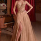Sweetheart Neckline Tulle A-Line Gown by Cinderella Divine CD0234 -  Special Occasion/Curves