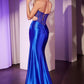 Strapless Sweetheart Neckline Leg Slit Gown By Ladivine CD2408 - Women Evening Formal Gown - Special Occasion