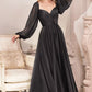 LONG SLEEVE CHIFFON DRESS by Cinderella Divine CD243 - Special Occasion