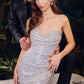 Sequin Strapless Sheath Gown By Ladivine CD278 - Women Evening Formal Gown - Special Occasion