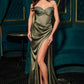 Daisy Embellished Strapless Corset Gown By Ladivine CD295 - Women Evening Formal Gown - Special Occasion