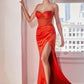 Daisy Embellished Strapless Corset Gown By Ladivine CD295 - Women Evening Formal Gown - Special Occasion