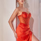 Daisy Embellished Strapless Corset Gown By Ladivine CD295 - Women Evening Formal Gown - Special Occasion