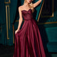 Off The Shoulder Sweetheart A-Line Gown By Ladivine CD297 - Women Evening Formal Gown - Special Occasion