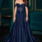 Off The Shoulder Sweetheart A-Line Gown By Ladivine CD297 - Women Evening Formal Gown - Special Occasion
