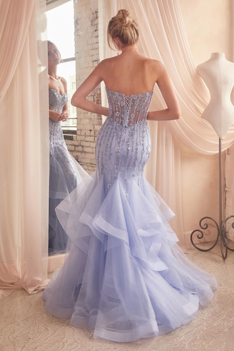 beaded strapless mermaid wedding dress Gorgeous Beading Lace Sweetheart Strapless Mermaid Wedding Dresses, AB –  AlineBridal main image 0