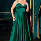 Sweetheart Neckline A-Line Gown By Ladivine CD337C - Women Evening Formal Gown - Curves