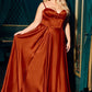 Sweetheart Neckline A-Line Gown By Ladivine CD337C - Women Evening Formal Gown - Curves