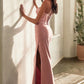 Fitted Satin Strapless Sexy Gown by Cinderella Divine CD338 - Special Occasion/Curves