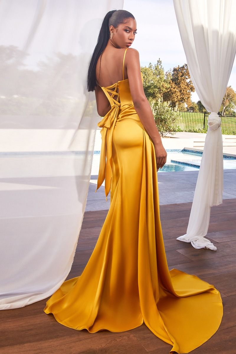 Satin Sweetheart Neckline Sheath Gown by Cinderella Divine CD340 - Spe Ariststyles Satin Sweetheart Neckline Sheath Gown by Cinderella Divine CD340 - Spe Ariststyles