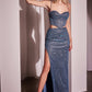 Glitter Sweetheart Two Piece Gown by Cinderella Divine CD350 - Special Occasion