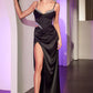Embellished Sweetheart Neckline Satin Gown by Cinderella Divine CD375 - Special Occasion