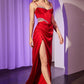 Embellished Sweetheart Neckline Satin Gown by Cinderella Divine CD375 - Special Occasion