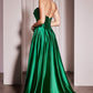 Strapless Satin A-Line Gown By Ladivine CD378 - Women Evening Formal Gown - Special Occasion/Curves