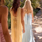 Strapless Chiffon Scoop Neckline Gown By Ladivine CD383 - Women Evening Formal Gown - Special Occasion