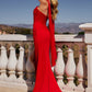 Strapless Chiffon Scoop Neckline Gown By Ladivine CD383 - Women Evening Formal Gown - Special Occasion