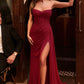 Strapless Sweetheart Neckline Gown By Ladivine CD384 - Women Evening Formal Gown - Special Occasion