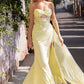 Strapless Sweetheart Neckline Gown By Ladivine CD384 - Women Evening Formal Gown - Special Occasion