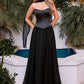 Strapless Curved A-Line Gown By Ladivine CD386 - Women Evening Formal Gown - Special Occasion