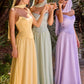 Strapless Curved A-Line Gown By Ladivine CD386 - Women Evening Formal Gown - Special Occasion
