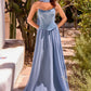 Strapless Curved A-Line Gown By Ladivine CD386 - Women Evening Formal Gown - Special Occasion