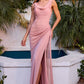 Fitted Off Shoulder Sheath Gown By Ladivine CD387 - Women Evening Formal Gown - Special Occasion