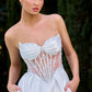 Strapless Sweetheart Neckline Bridal Gown By Ladivine CD389W - Women Evening Formal Gown