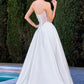 Strapless Sweetheart Neckline Bridal Gown By Ladivine CD389W - Women Evening Formal Gown