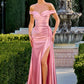 Off Shoulder Neckline Sheath Gown By Ladivine CD393 - Women Evening Formal Gown - Special Occasion/Curves