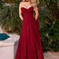 Sweetheart Neckline A-Line Gown By Ladivine CD395 - Women Evening Formal Gown - Special Occasion