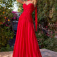 Sweetheart Neckline A-Line Gown By Ladivine CD395 - Women Evening Formal Gown - Special Occasion