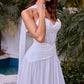 Strapless Sweetheart A-Line Bridal Gown By Ladivine CD395W - Women Evening Formal Gown