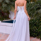 Strapless Sweetheart A-Line Bridal Gown By Ladivine CD395W - Women Evening Formal Gown