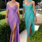 Soft Pleated Chiffon Sheath Gown By Ladivine CD406 - Women Evening Formal Gown - Special Occasion