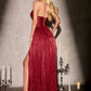 Strapless Sweetheart A-Line Gown By Ladivine CD410 - Women Evening Formal Gown - Special Occasion/Curves