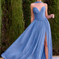 Strapless Sweetheart A-Line Gown By Ladivine CD410 - Women Evening Formal Gown - Special Occasion/Curves