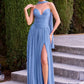 Strapless Sweetheart A-Line Gown By Ladivine CD410 - Women Evening Formal Gown - Special Occasion/Curves