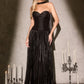 Chiffon Sweetheart Neckline Gown By Ladivine CD414 - Women Evening Formal Gown - Special Occasion/Curves
