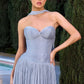 Chiffon Sweetheart Neckline Gown By Ladivine CD414 - Women Evening Formal Gown - Special Occasion/Curves